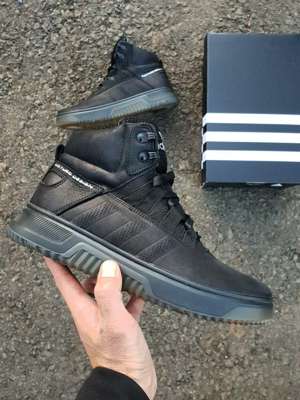 Adidas Posturo Design Boots Winter Leather Black