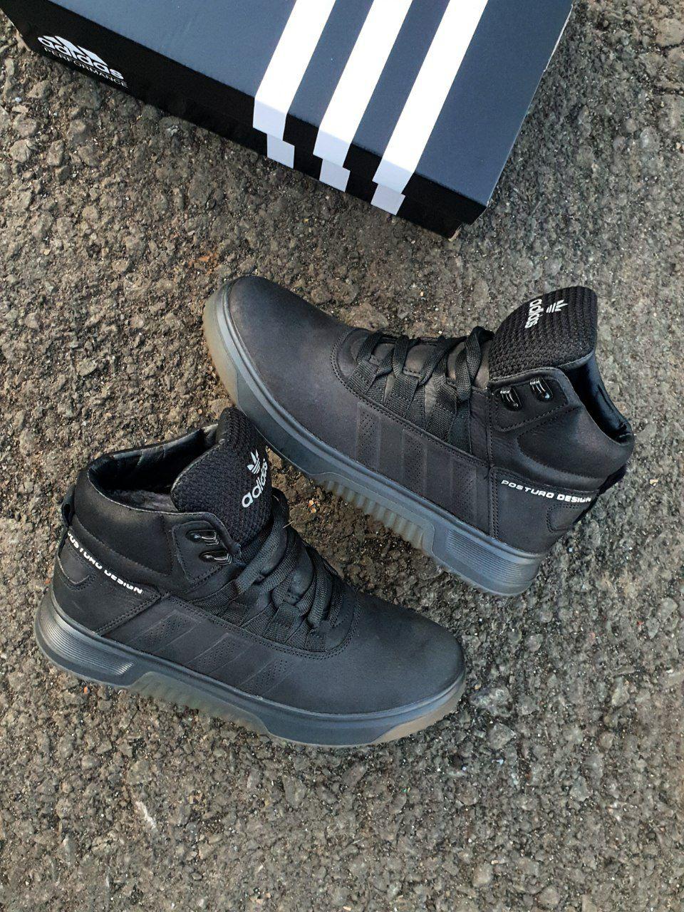 Adidas Posturo Design Boots Winter Leather Black