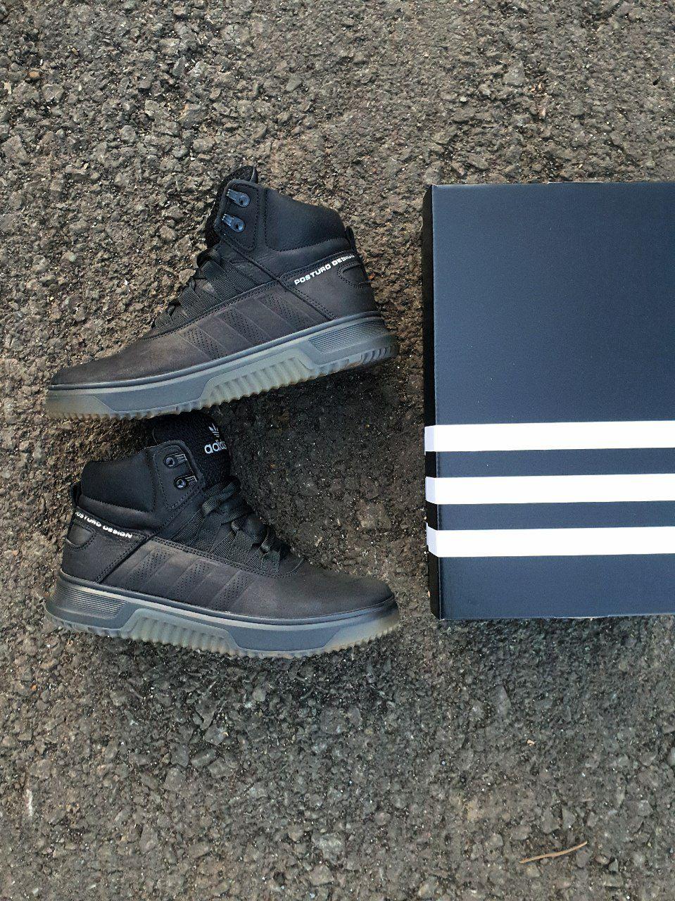 Adidas Posturo Design Boots Winter Leather Black