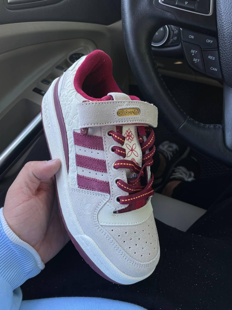 Adidas Forum Beige Bordo