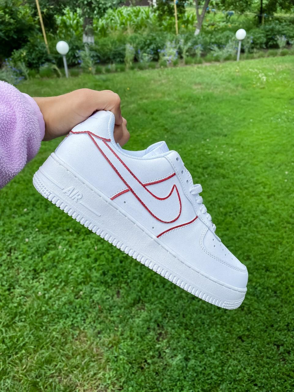 Nike Air Force 1 Low White Bordo