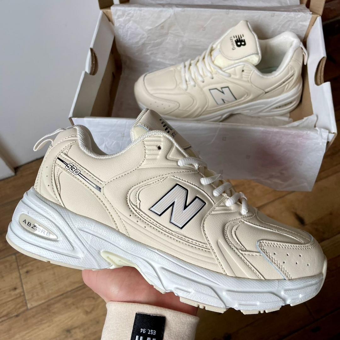 New Balance 530 Beige Leather