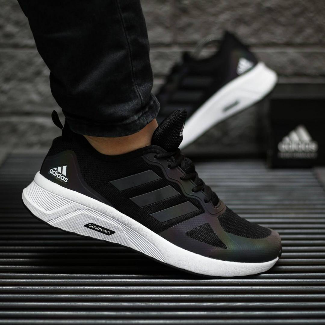 Adidas Cloudfoam Black White v2
