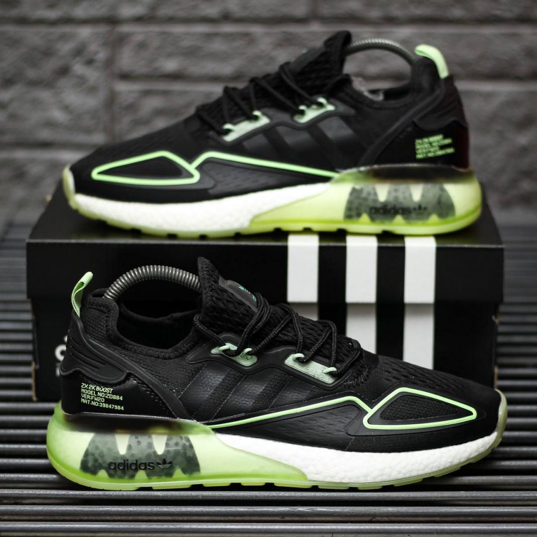 Adidas ZX 2K Boost Black Green White