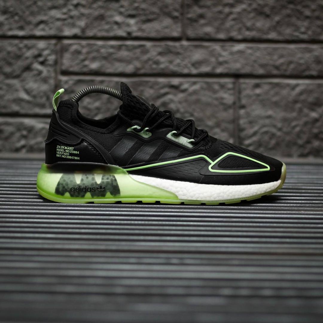 Adidas ZX 2K Boost Black Green White
