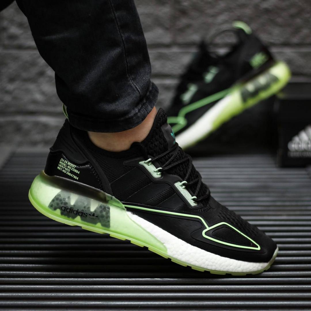Adidas ZX 2K Boost Black Green White