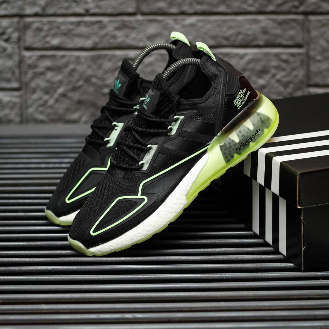 Adidas ZX 2K Boost Black Green White