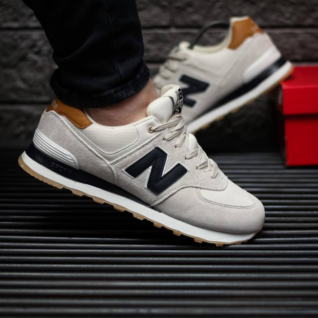 New Balance 574 Beige Black 2.0