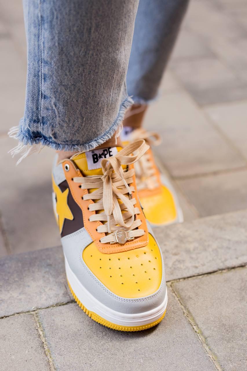 Bathing Ape Bape STA Low Yellow