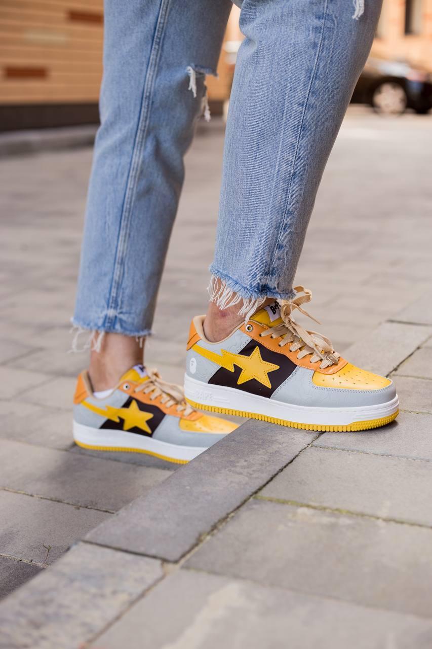Bathing Ape Bape STA Low Yellow