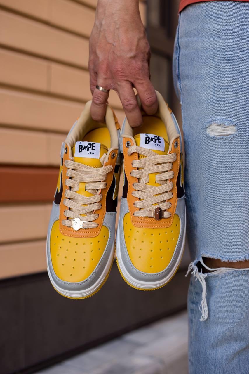 Bathing Ape Bape STA Low Yellow