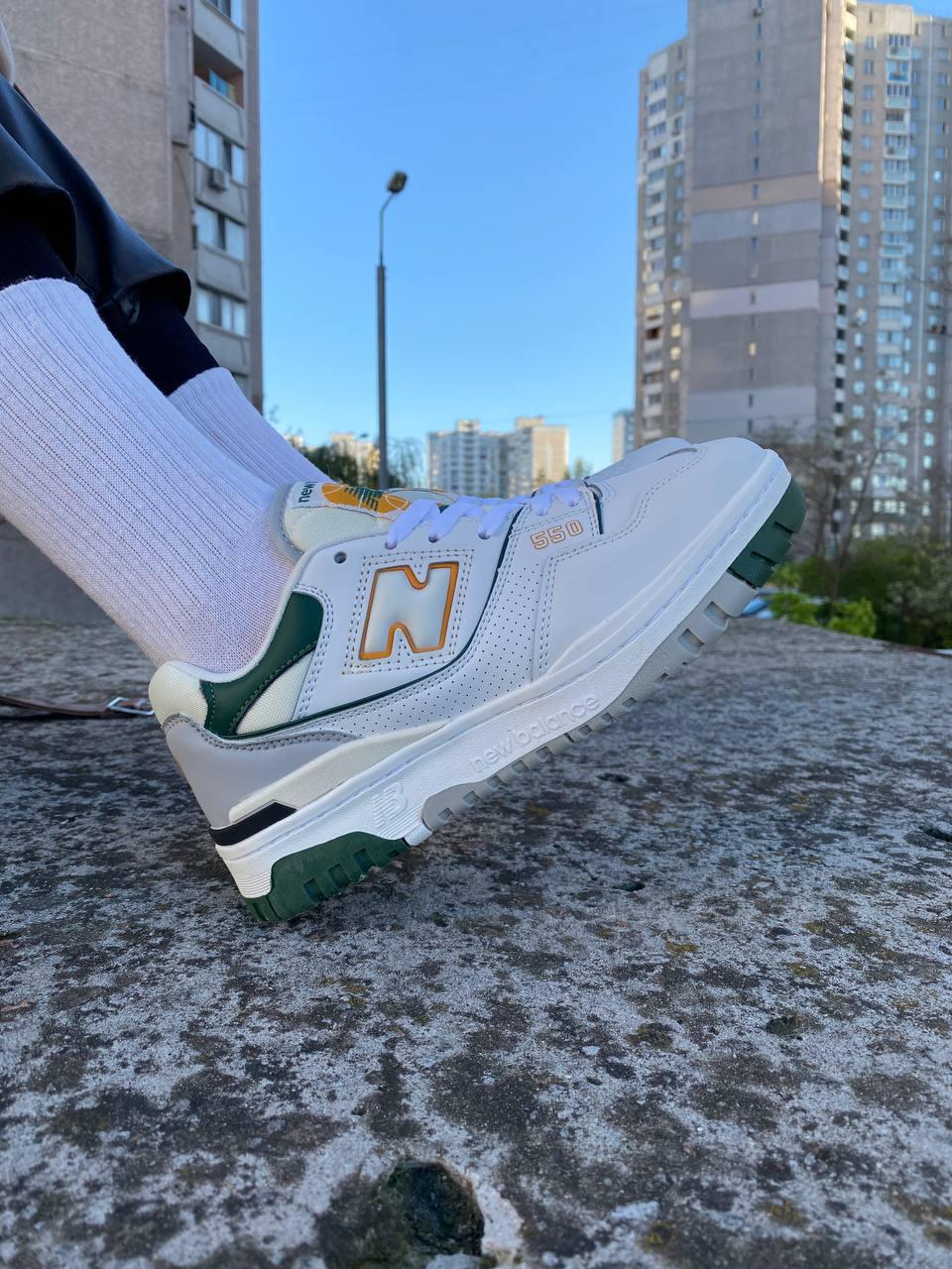 New Balance 550 White Nightwatch Green BB550PWC