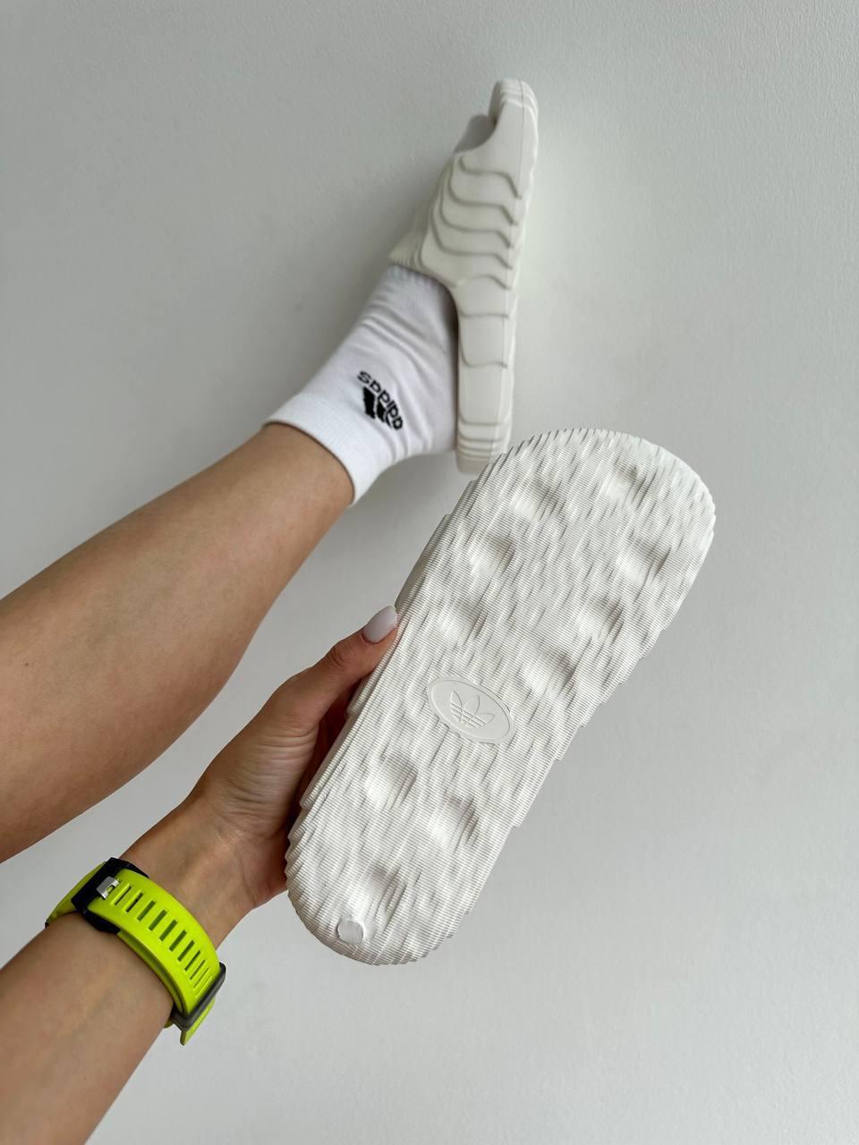 Adidas Adilette White Slides
