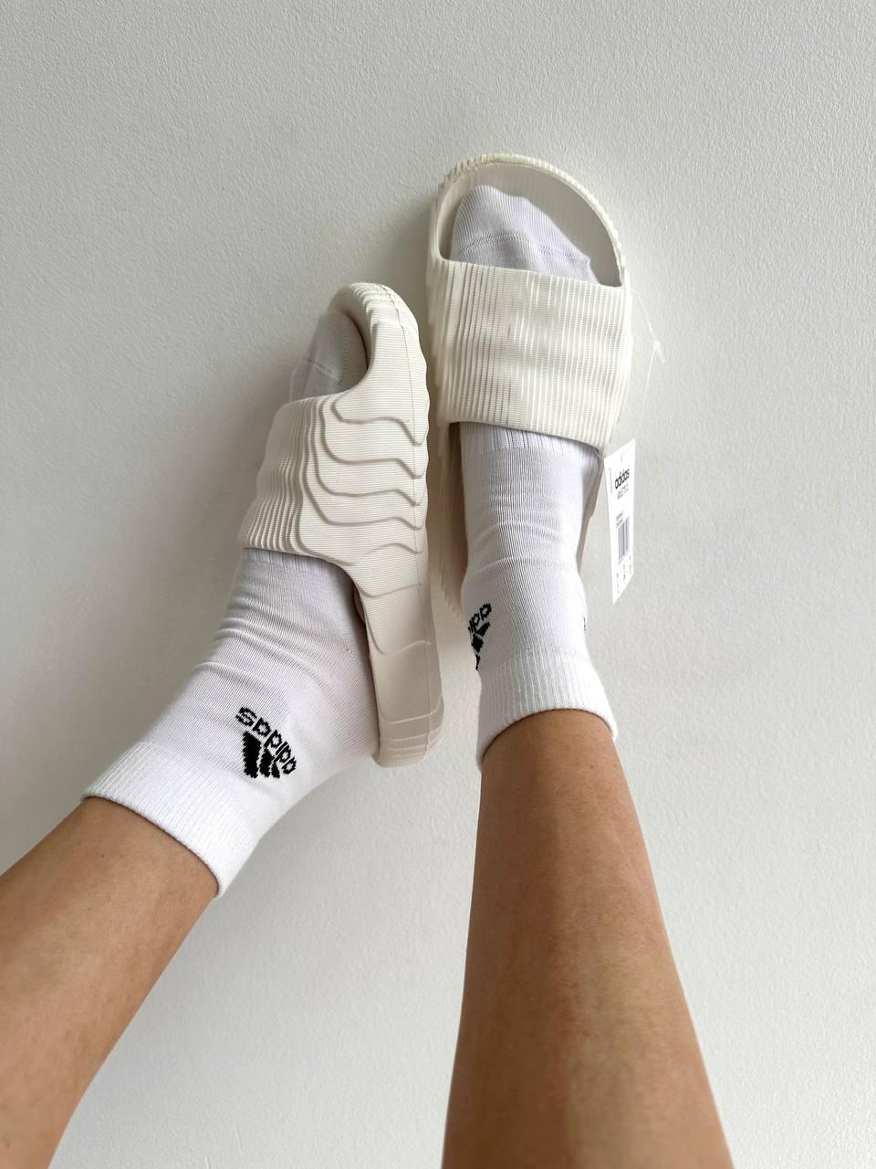 Adidas Adilette White Slides