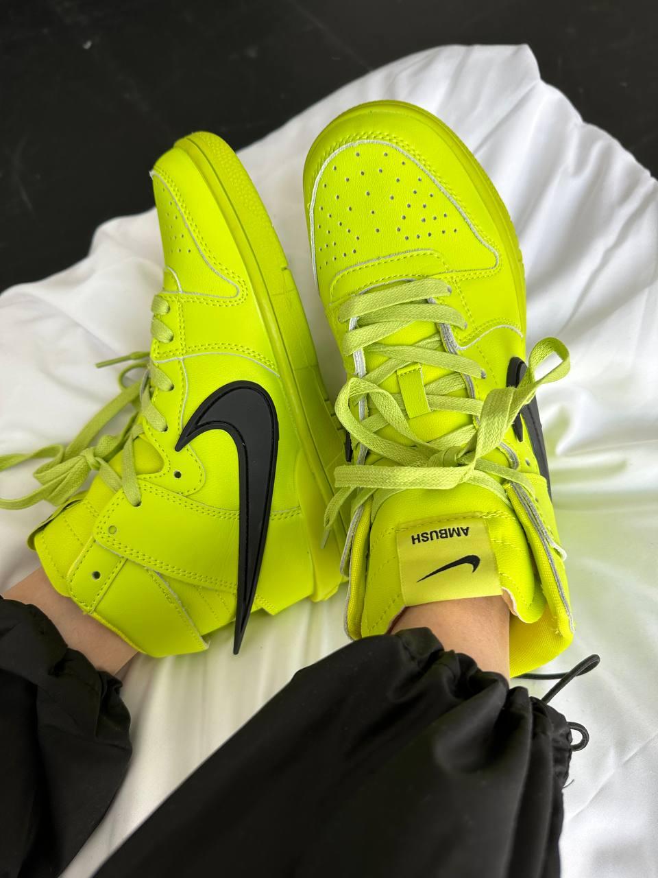 Nike SB Dunk High x Ambush ACID Green