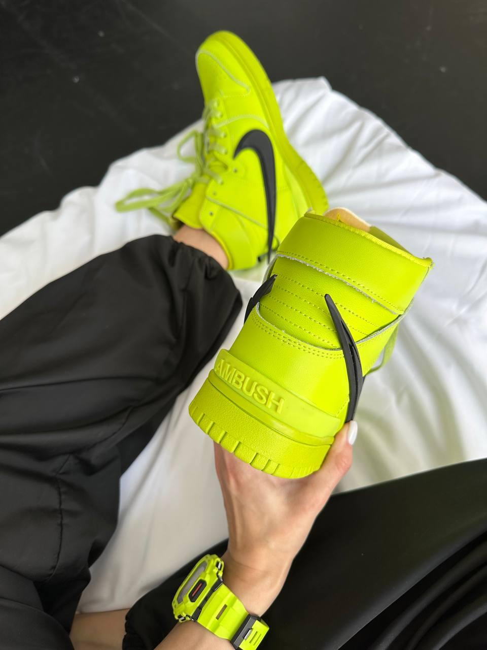 Nike SB Dunk High x Ambush ACID Green