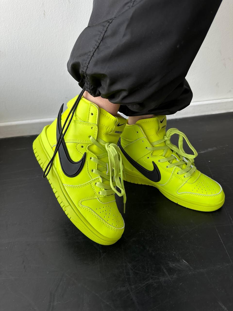 Nike SB Dunk High x Ambush ACID Green