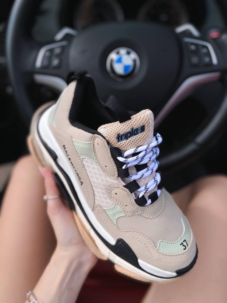Balenciaga Triple S V1 Beige Black White v2