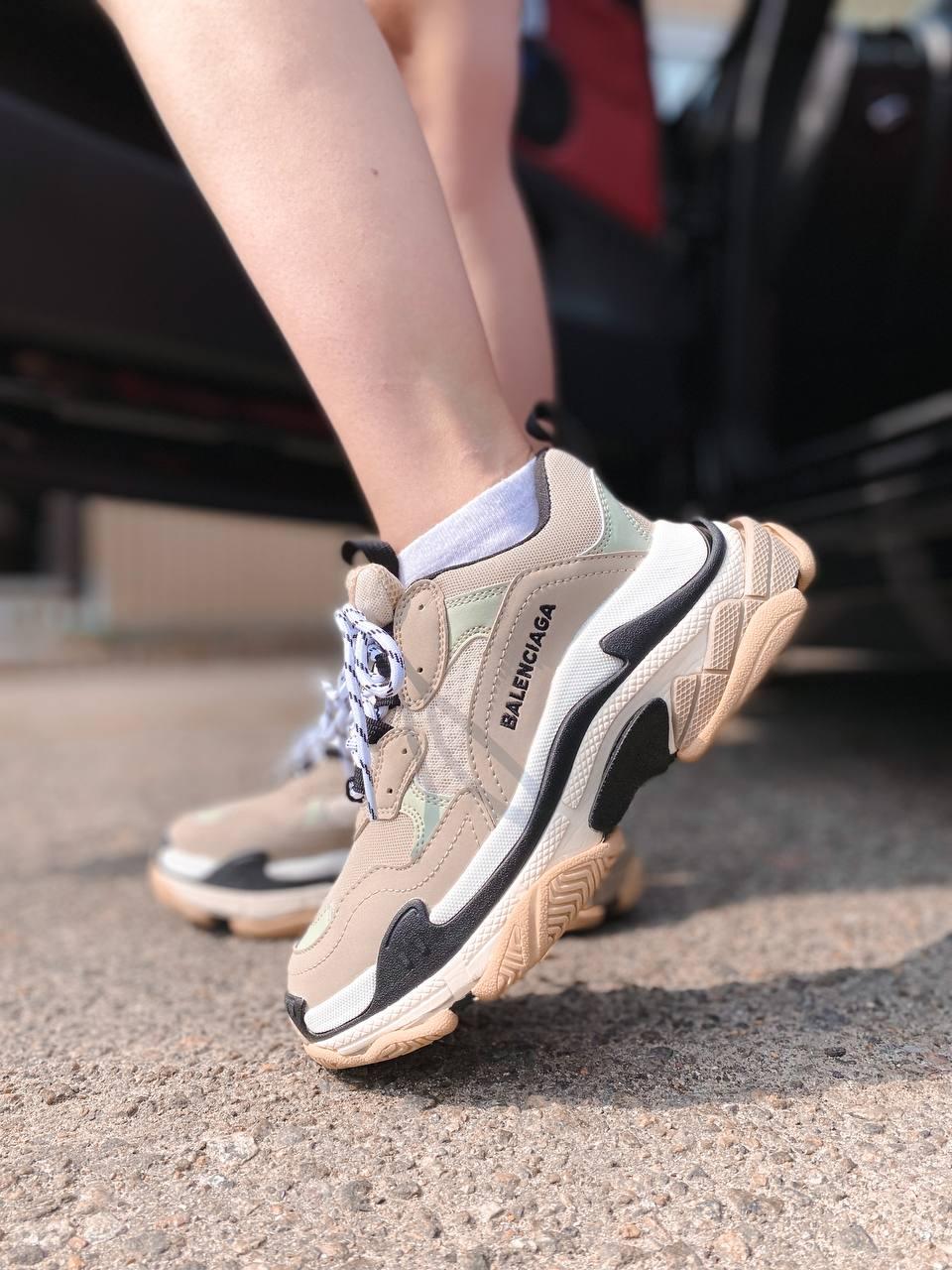 Balenciaga Triple S V1 Beige Black White v2