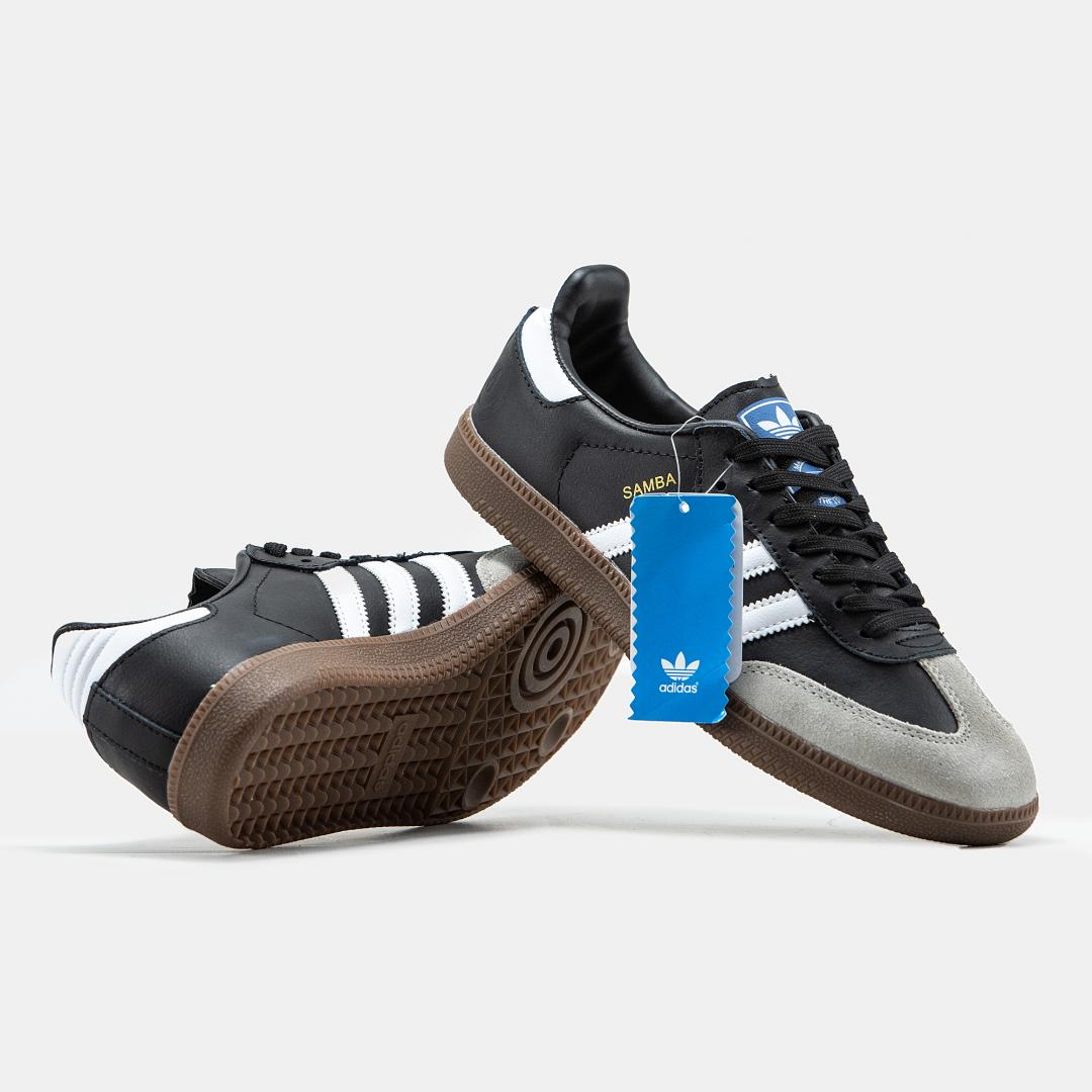 Adidas Samba Vegan Black White Grey