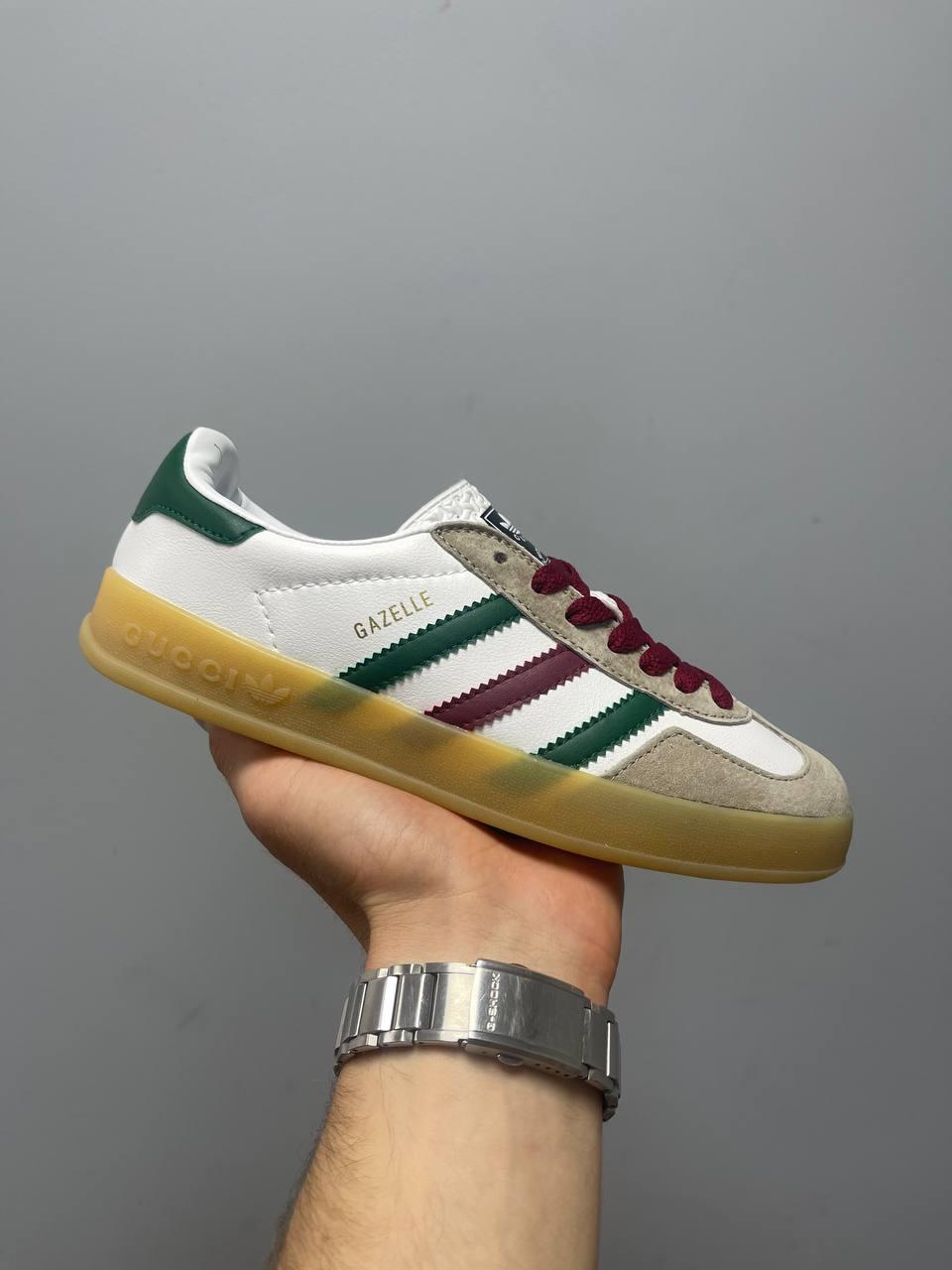 Adidas x Gucci Gazelle White Green Red