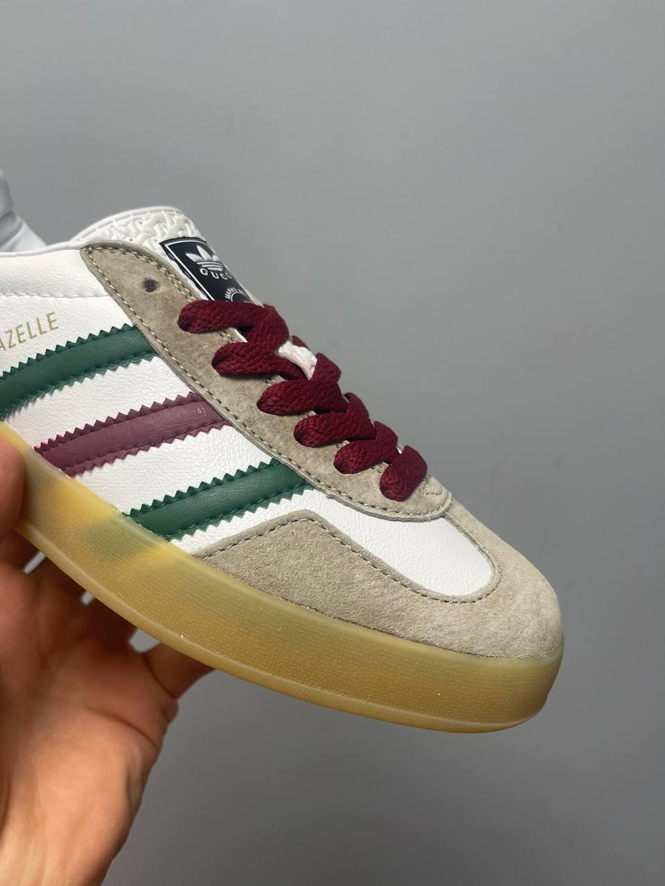 Adidas x Gucci Gazelle White Green Red