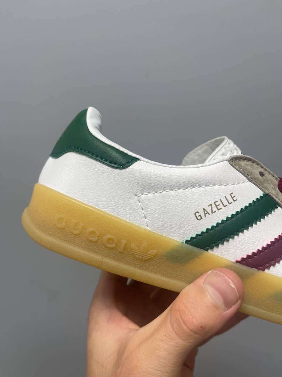 Adidas x Gucci Gazelle White Green Red
