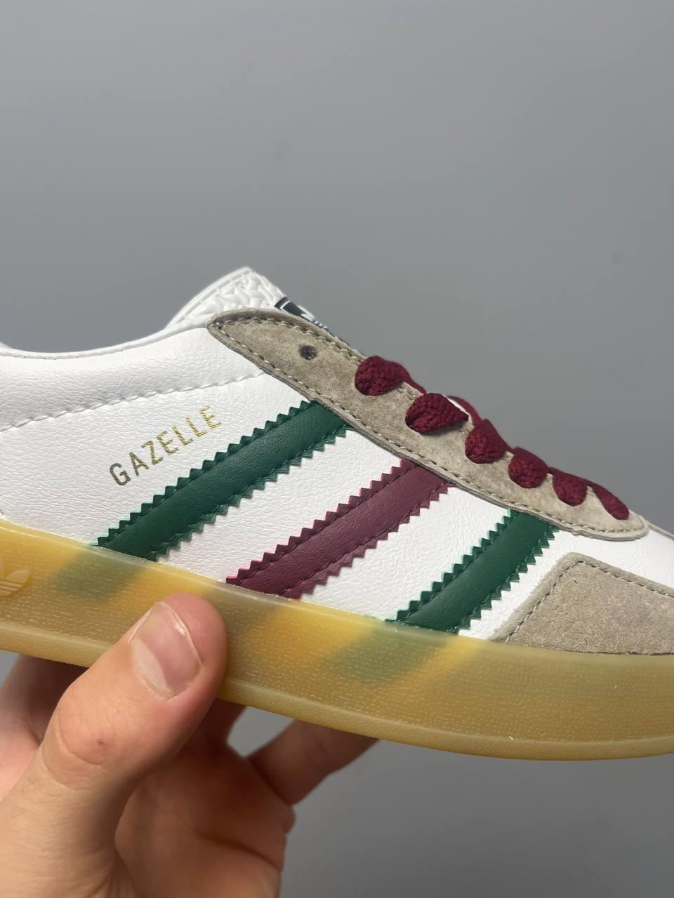 Adidas x Gucci Gazelle White Green Red