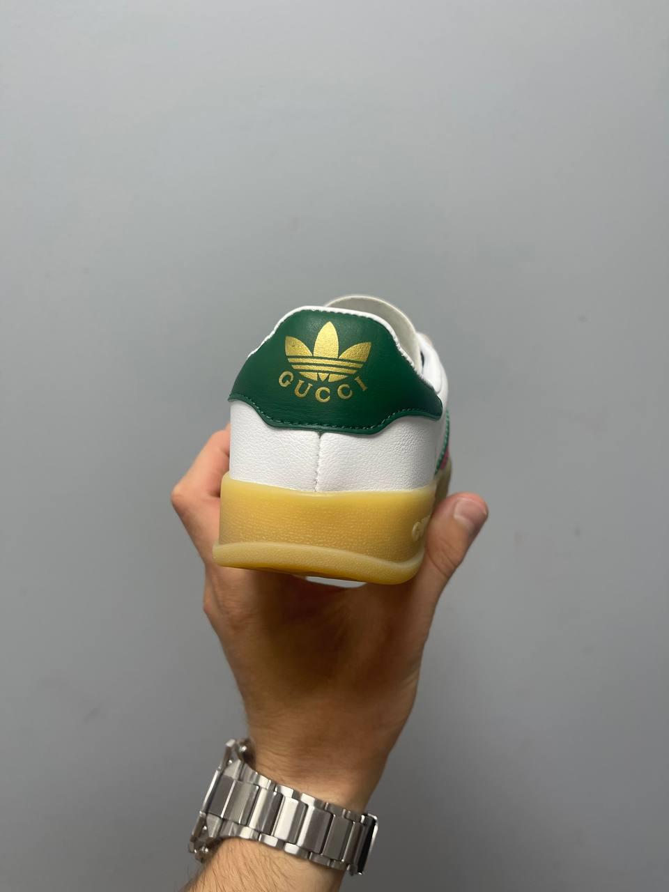 Adidas x Gucci Gazelle White Green Red