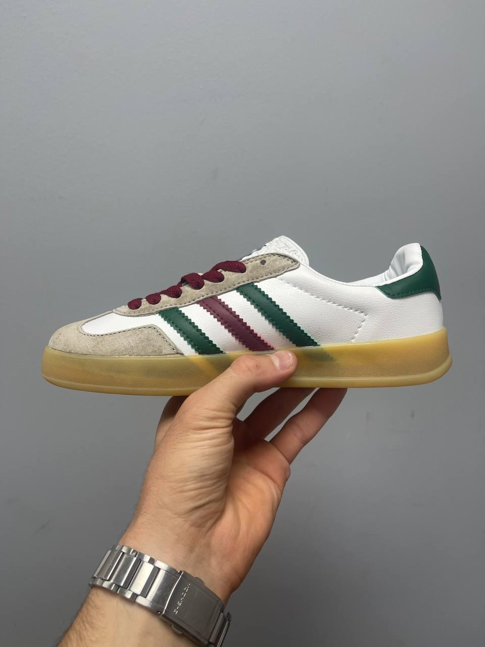 Adidas x Gucci Gazelle White Green Red