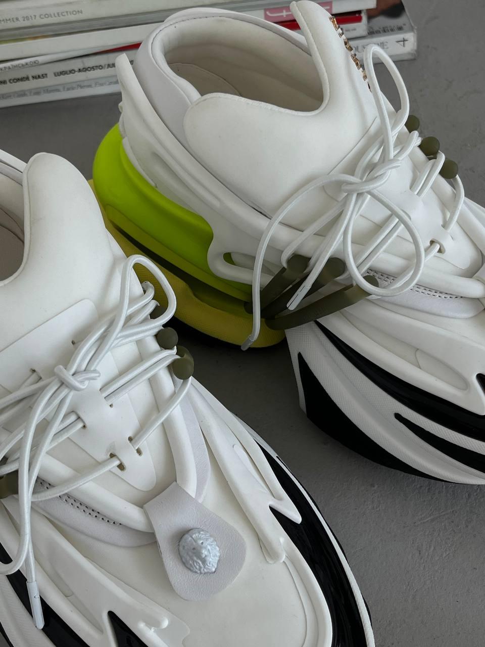 Balmain Unicorn Low-Top Black/White/Green