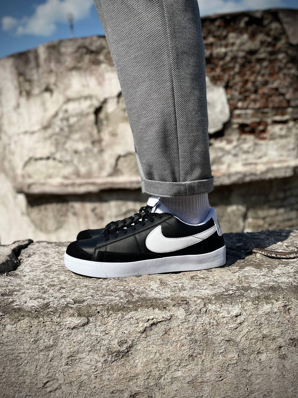 Nike Blazer Low Black White v2