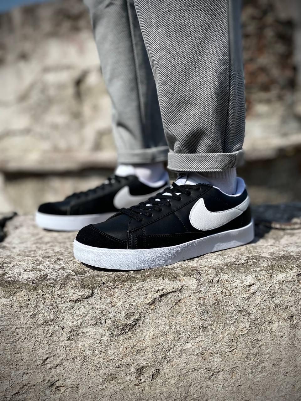 Nike Blazer Low Black White v2