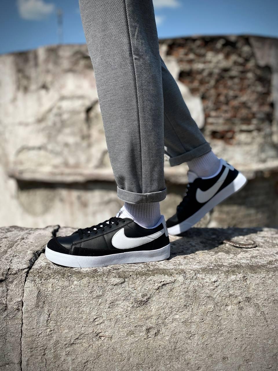 Nike Blazer Low Black White v2
