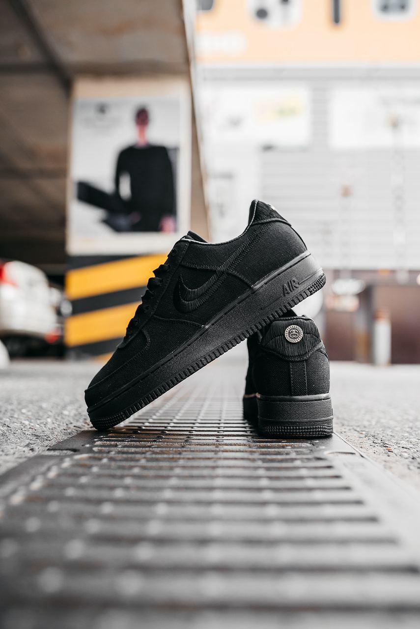 Nike Air Force 1 Black x Stussy