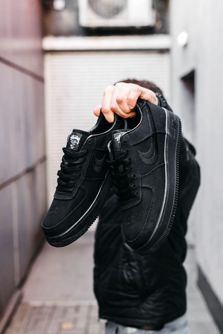 Nike Air Force 1 Black x Stussy