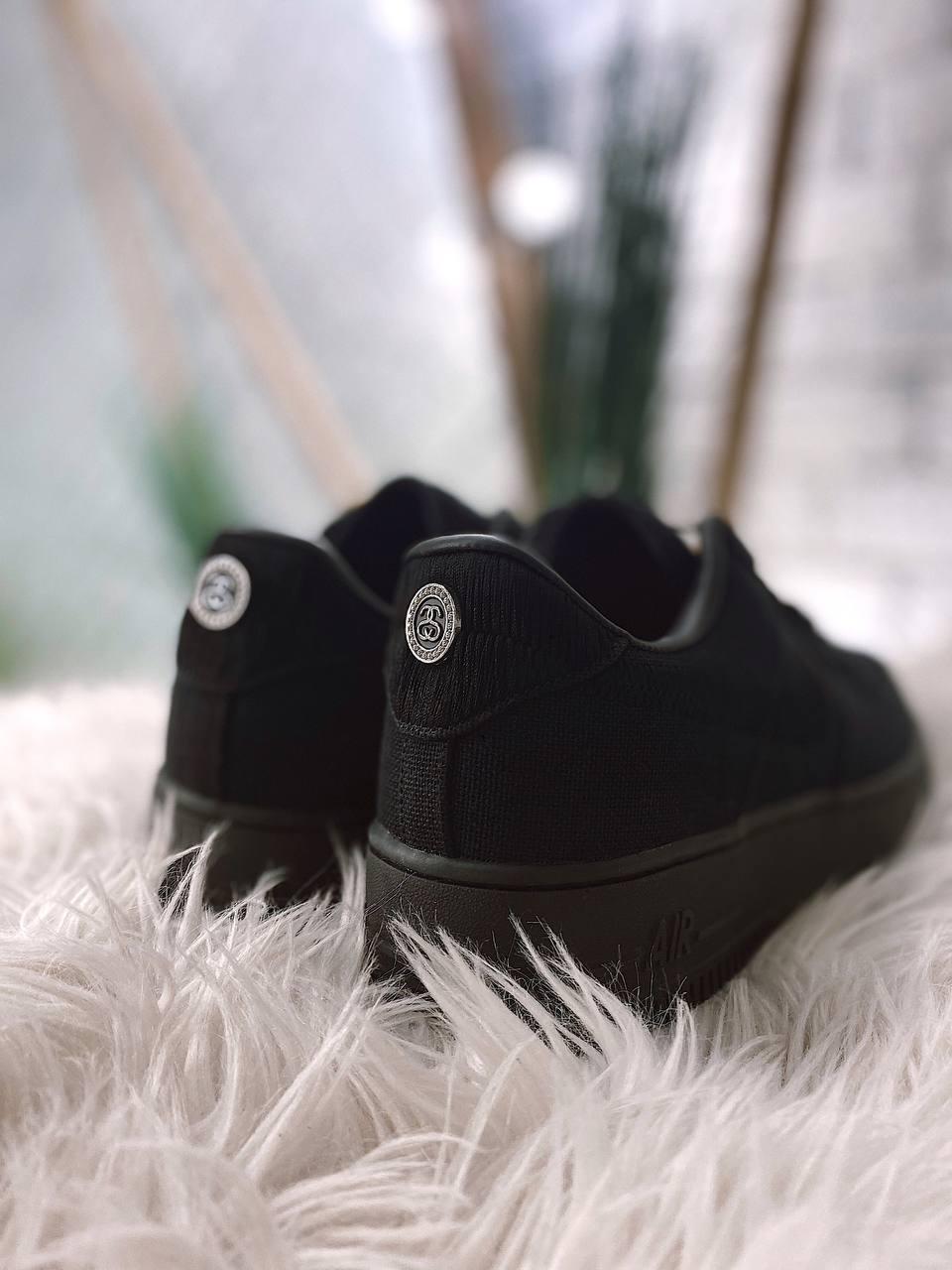 Nike Air Force 1 Black x Stussy