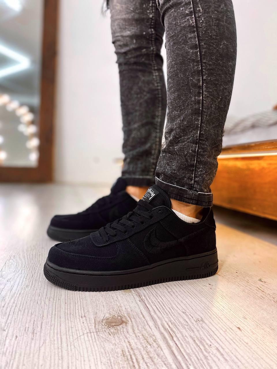 Nike Air Force 1 Black x Stussy