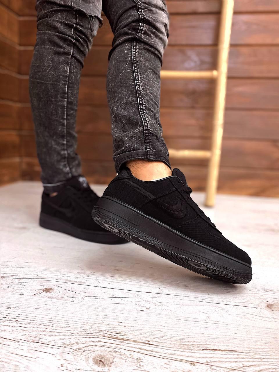 Nike Air Force 1 Black x Stussy