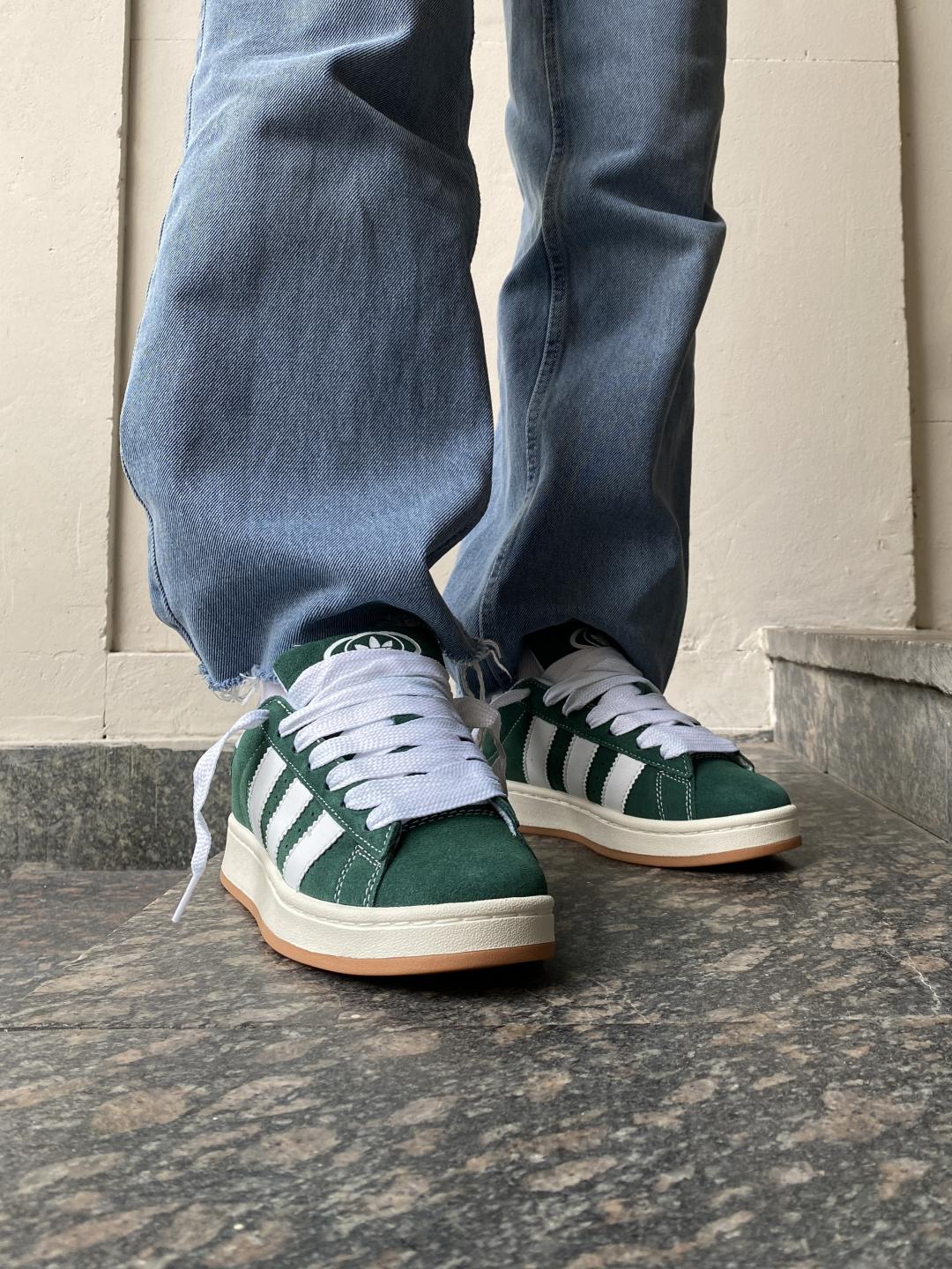 Adidas Campus 00s Dark Green Cloud White