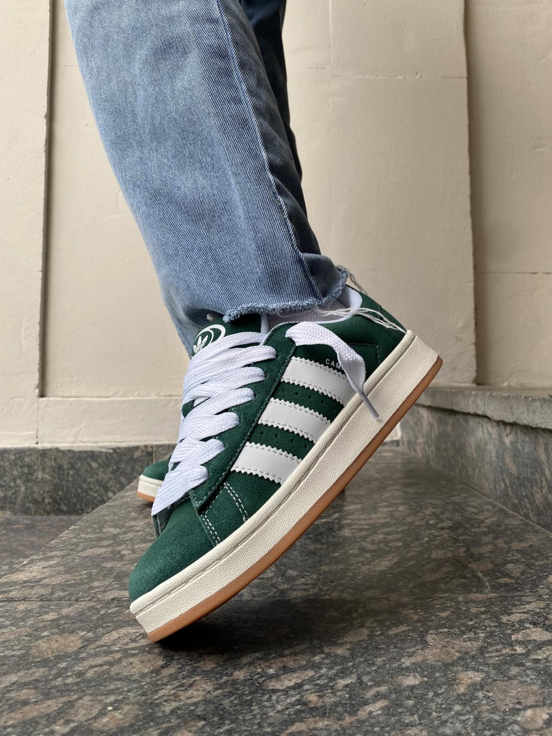 Adidas Campus 00s Dark Green Cloud White