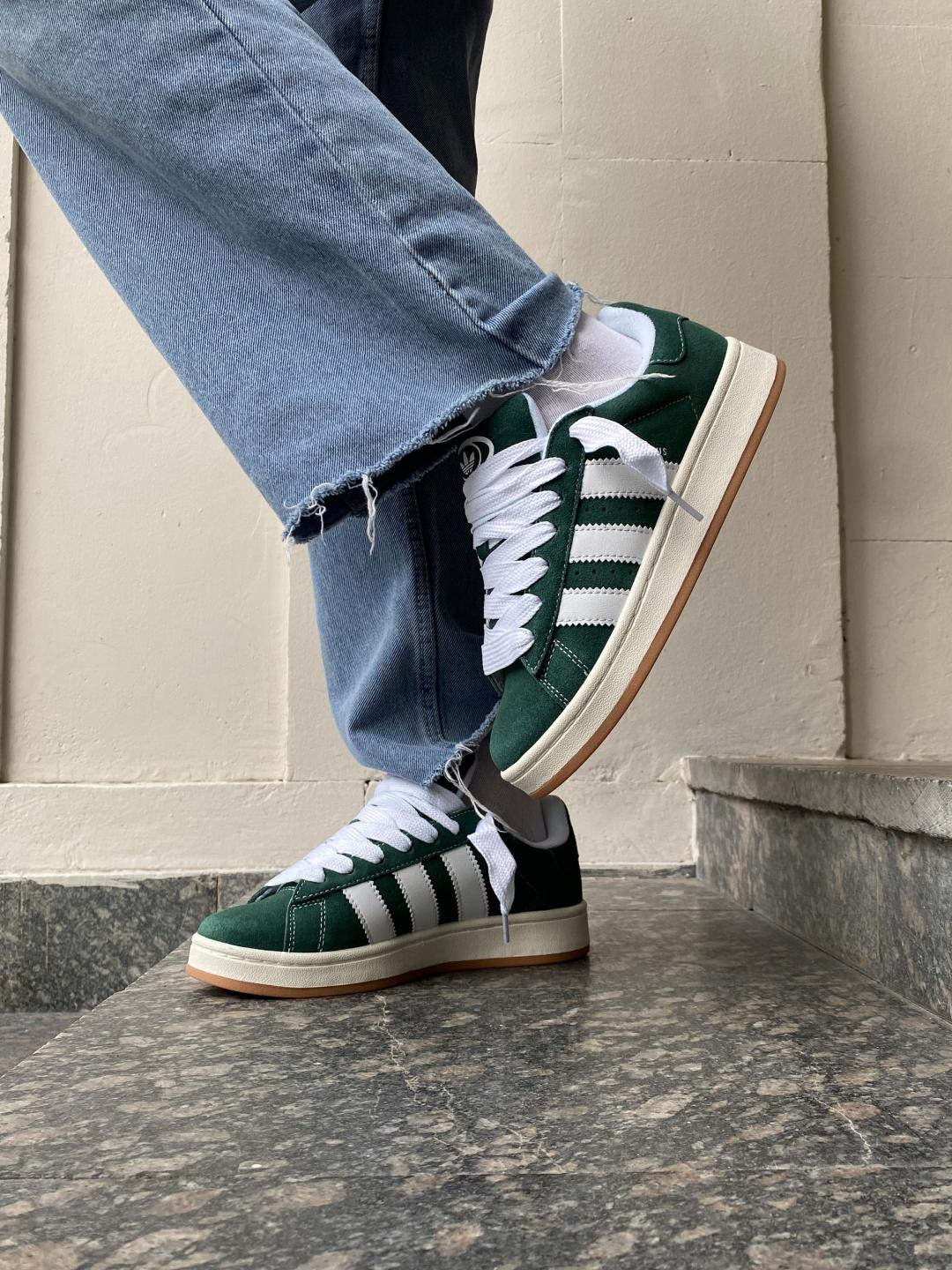 Adidas Campus 00s Dark Green Cloud White