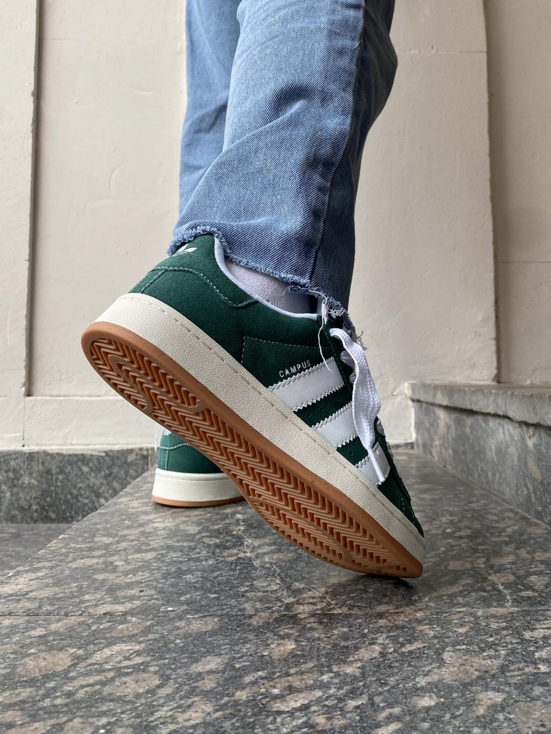 Adidas Campus 00s Dark Green Cloud White
