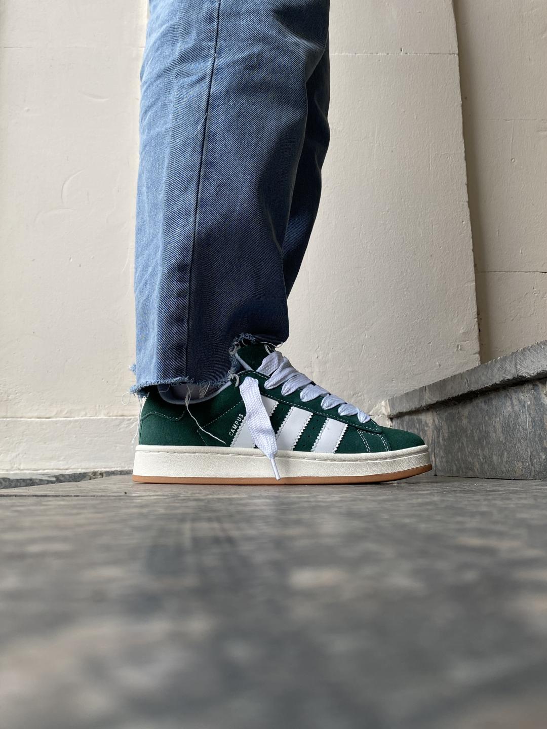 Adidas Campus 00s Dark Green Cloud White