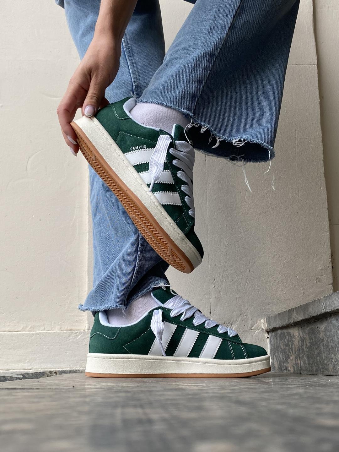 Adidas Campus 00s Dark Green Cloud White