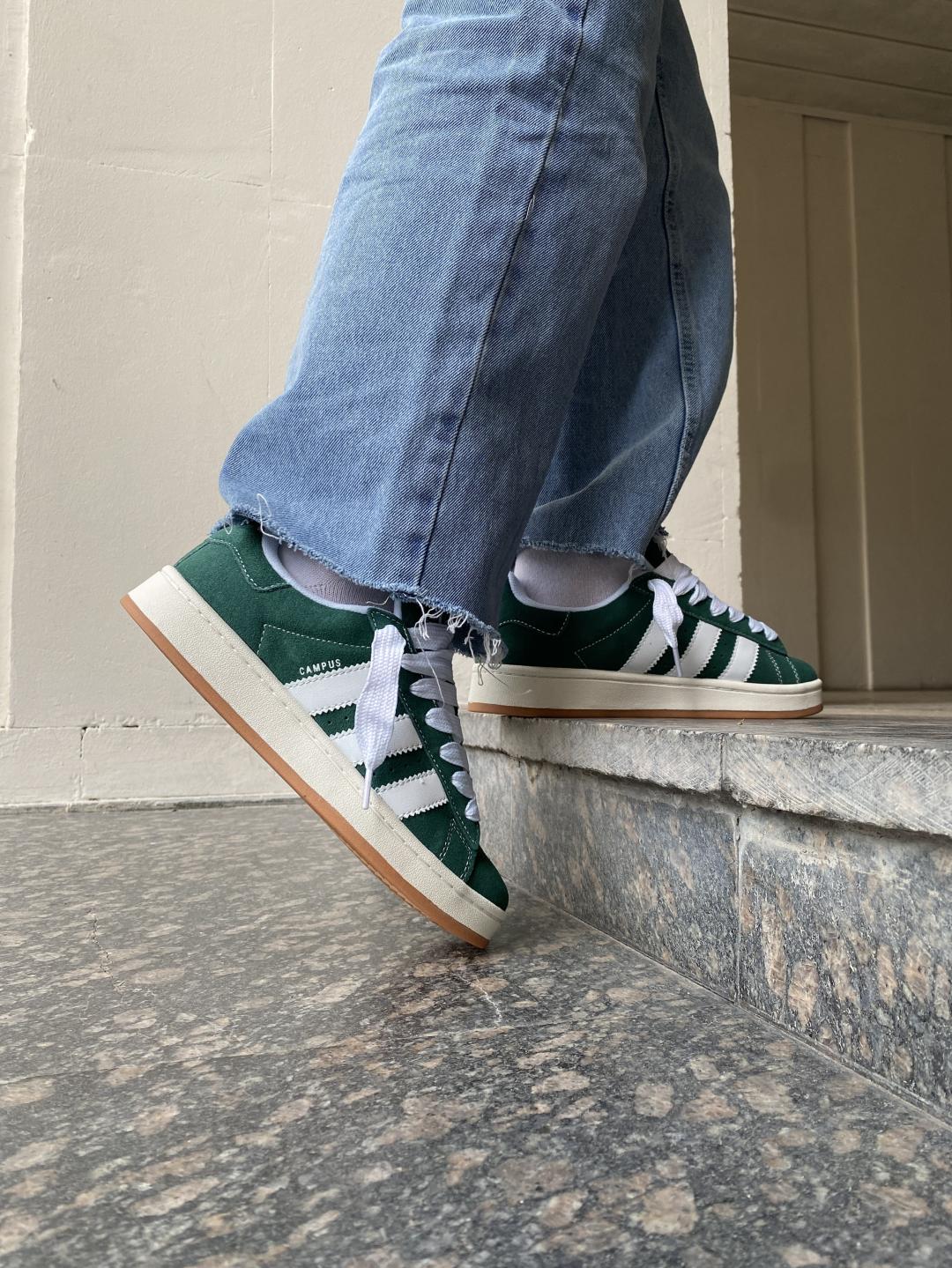 Adidas Campus 00s Dark Green Cloud White