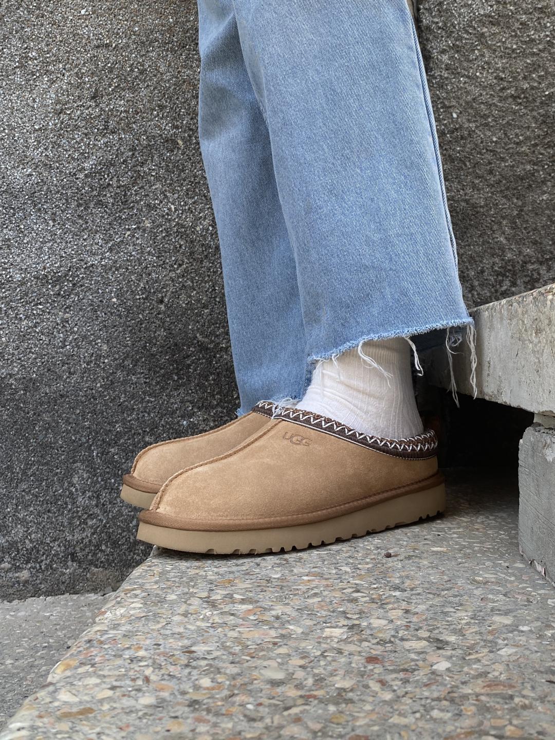 Ugg Tasman Chestnut (коричнева вишивка)