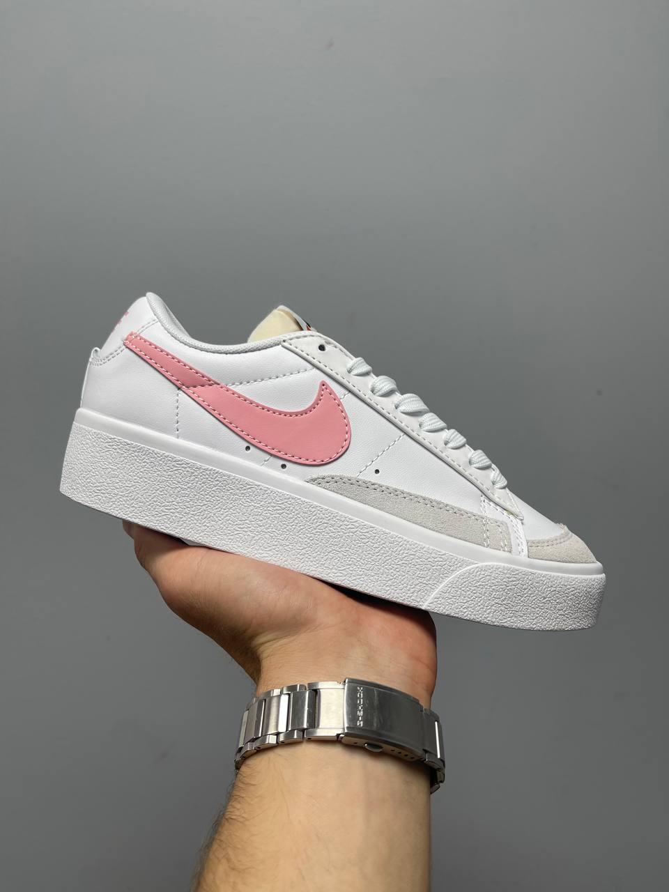 Nike Blazer Low Platform White Pink Glaze v2