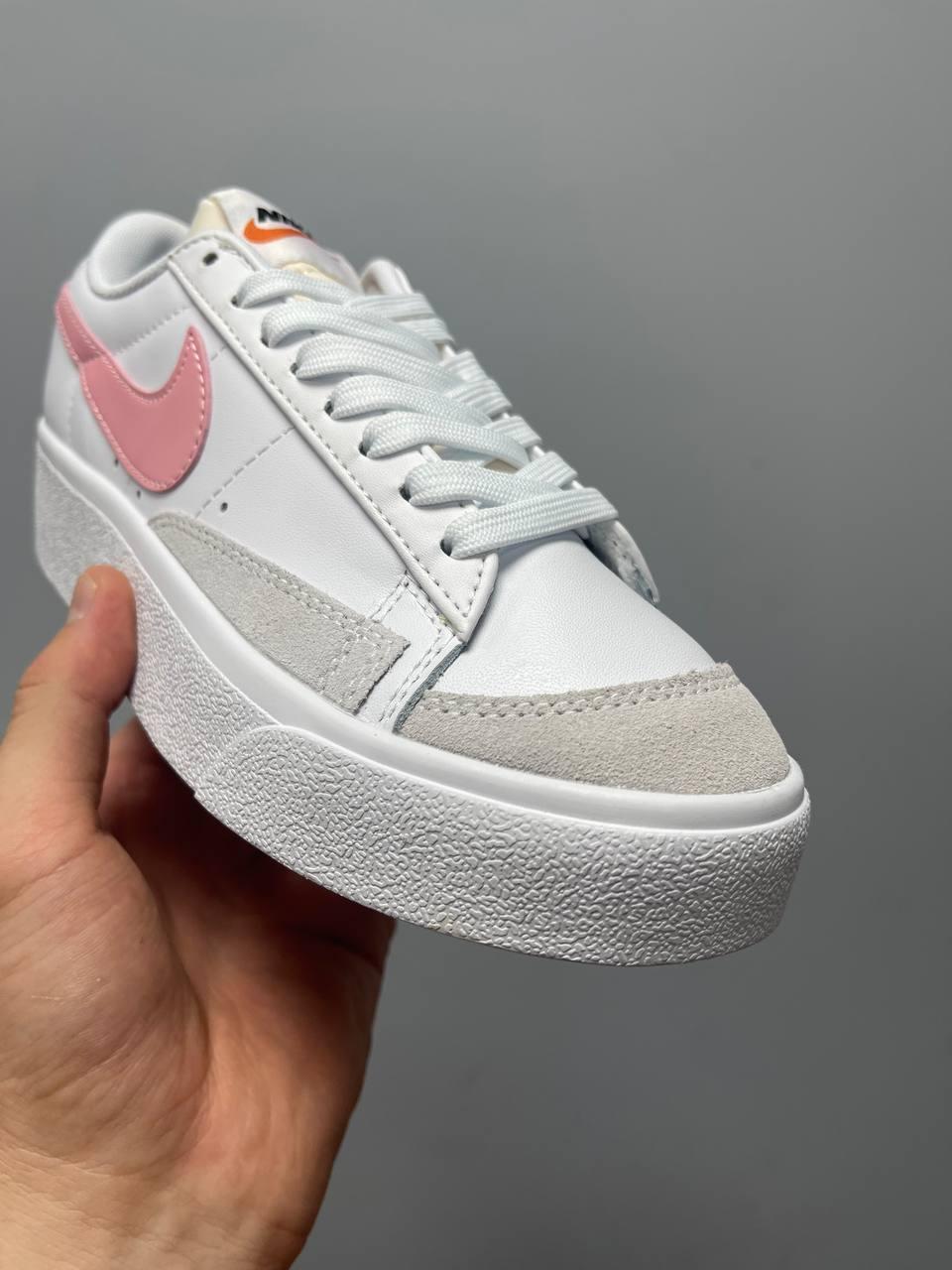 Nike Blazer Low Platform White Pink Glaze v2
