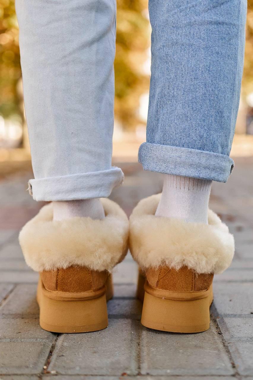 Ugg Coquette Ultra Mini Platform Chestnut Fur